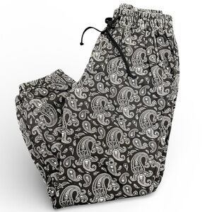 The Drive Unisex Black/White Skull/Paisley Joggers